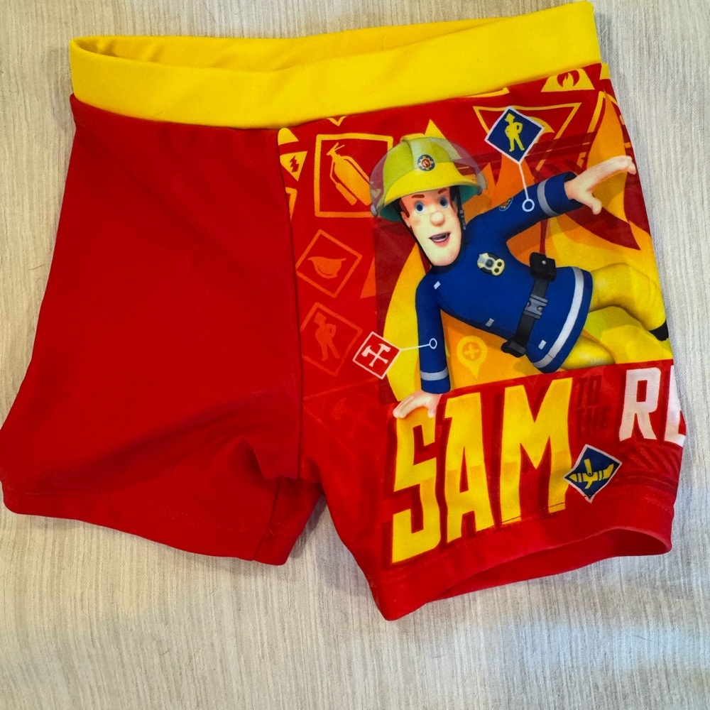 Kids Swim Trunks - Red